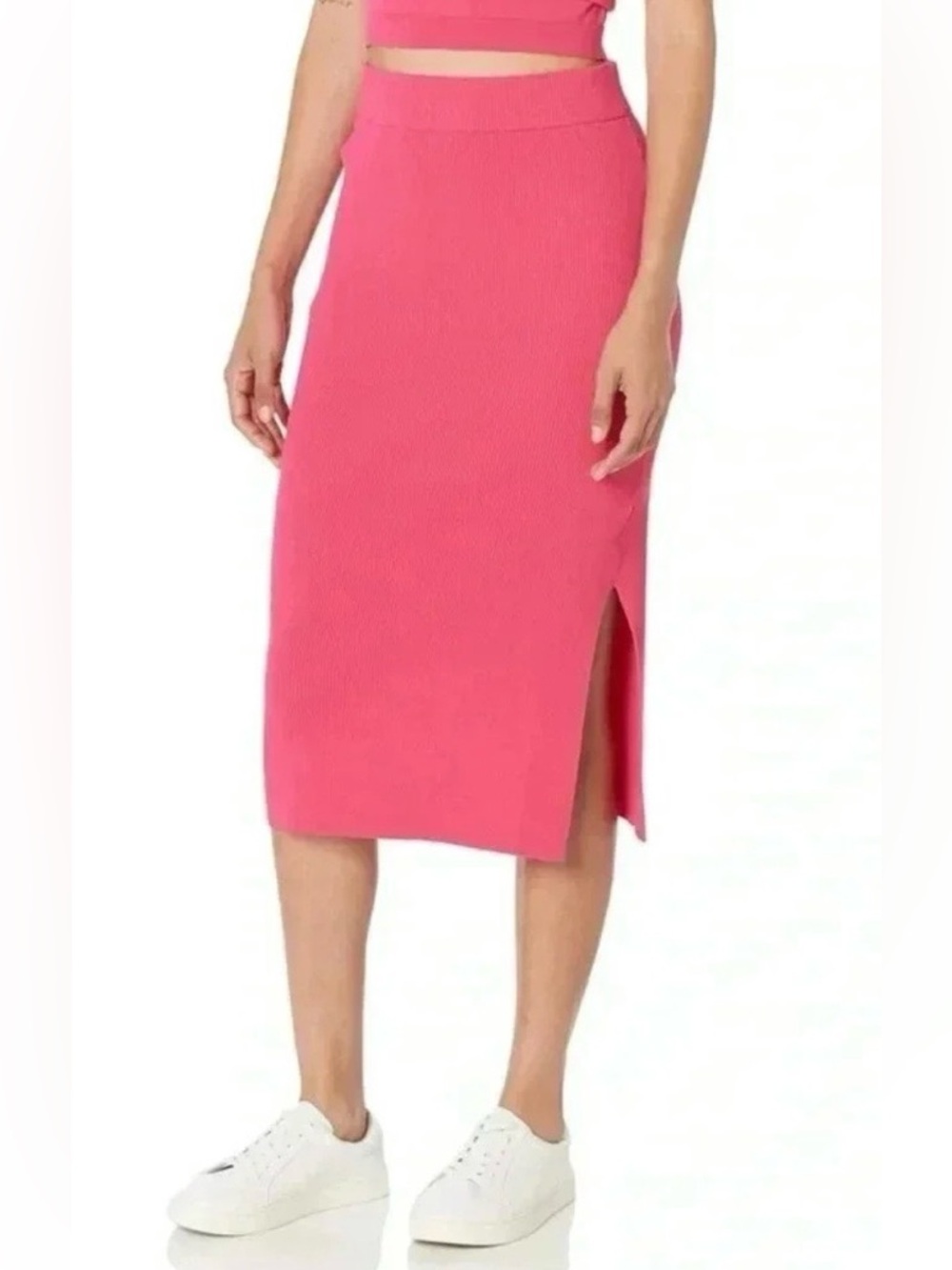 NWT The Drop Vera Slim Side Slit Midi Skirt XXS